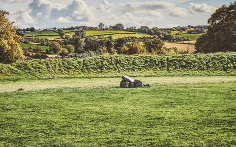 Irish countryside, used as an illustration for ancestry research.