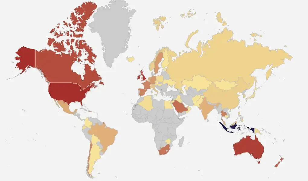 McManus Surname Distribution Map