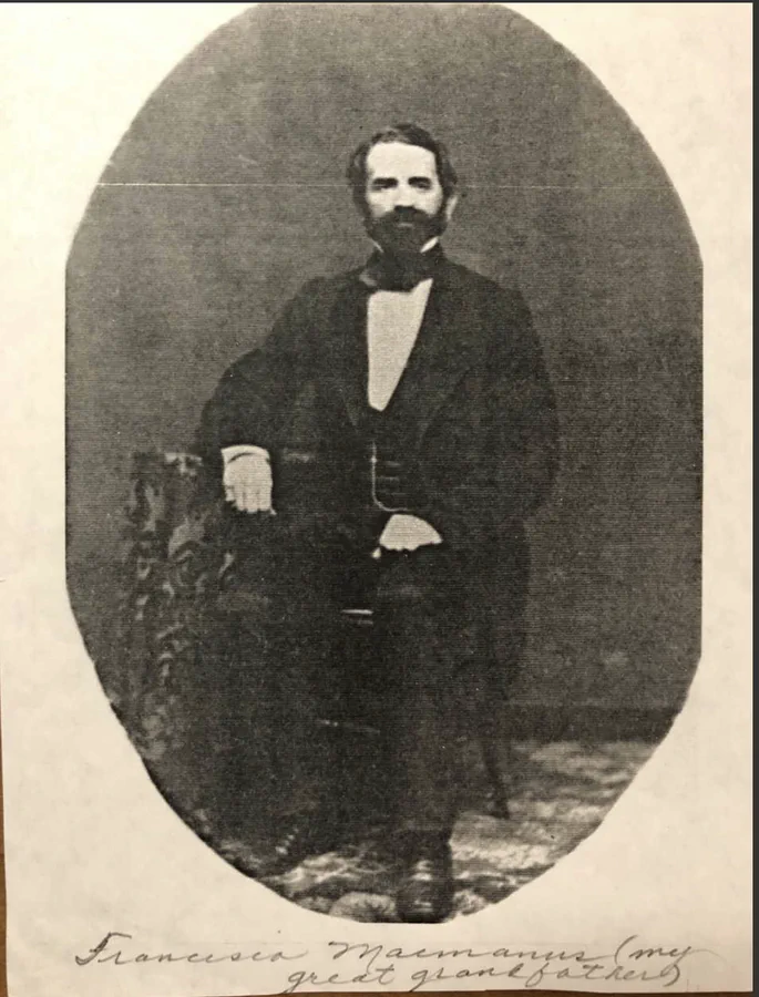 Portrait identified as Francisco Macmanus, supplied with José Castañeda’s research.