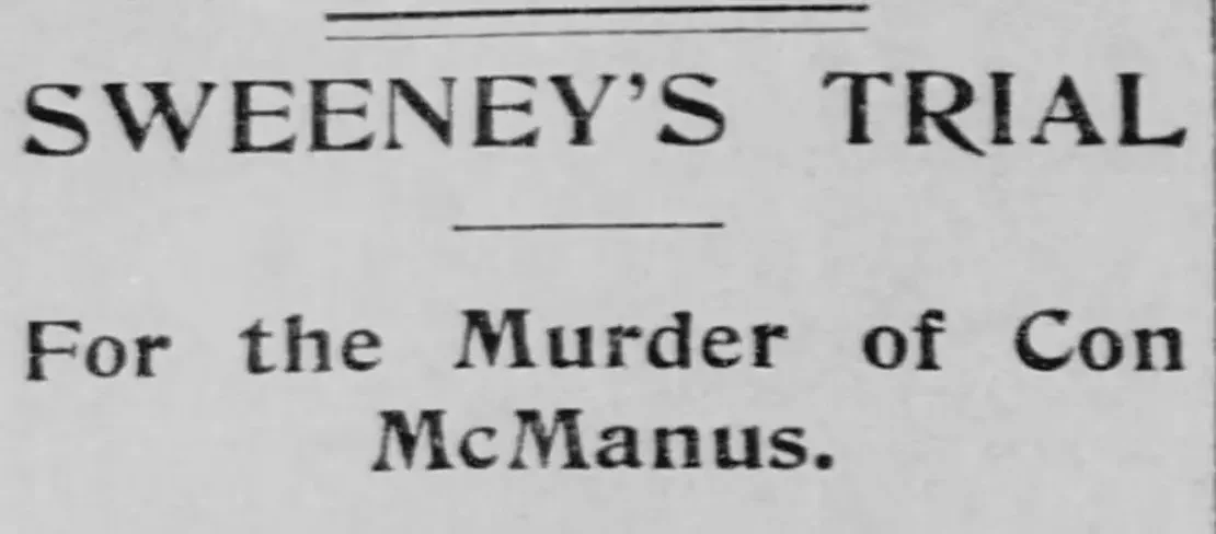 Sweeney's Trial 10-25-1894