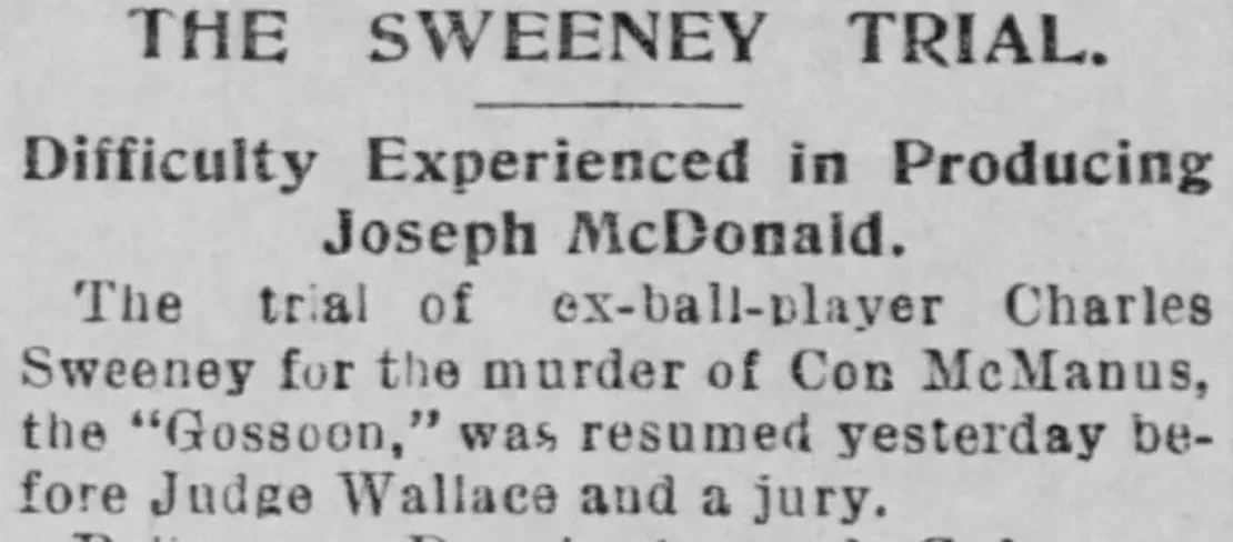 Sweeney's Trial - 10-26-1894